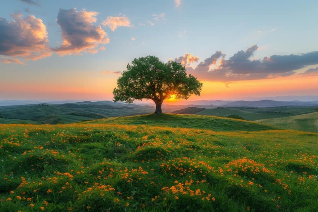 Arbre majestueux en pleine nature